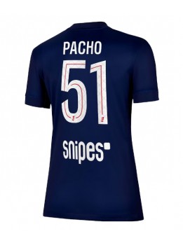Paris Saint-Germain Willian Pacho #51 Replika Hemmakläder Dam 2025-26 Kortärmad